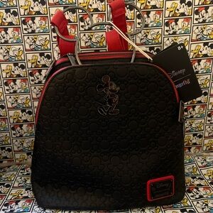 Loungefly Disney Mickey Mouse Debossed Silhouettes Mini Backpack NWT 2025